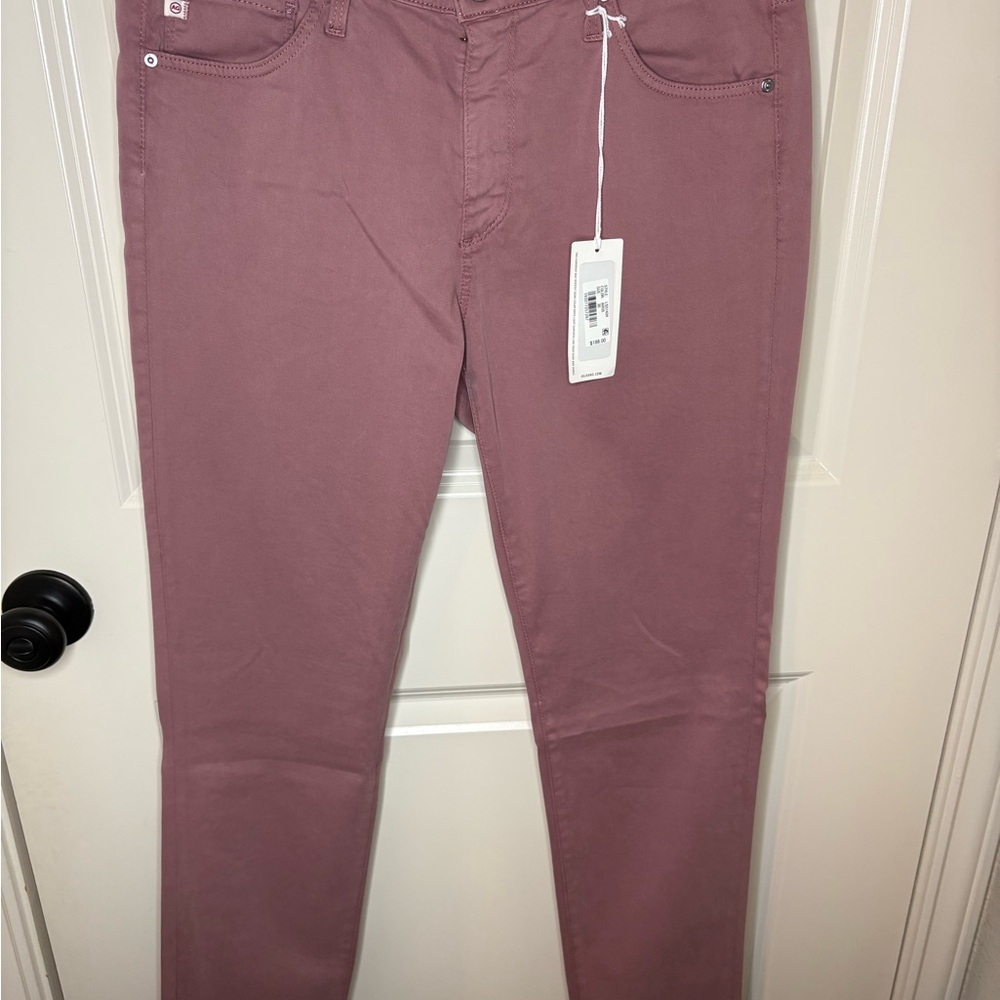 AG Adriano Goldschmied Men's Mauve Slim Jeans